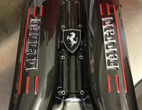 Ferrari F430 Carbon plenum renovation completed