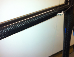 Fully repaired stork top tube
